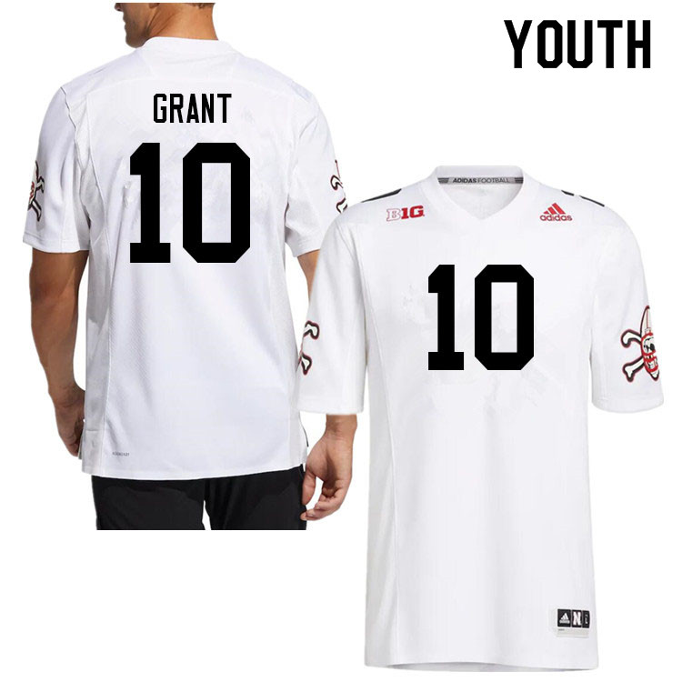Youth #10 Anthony Grant Nebraska Cornhuskers College Football Jerseys Sale-Strategy - Click Image to Close